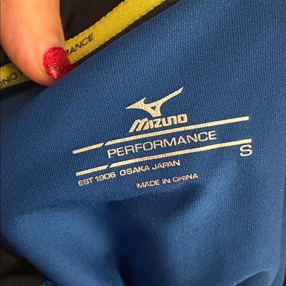 Mizuno Women's Elite 9 Prime 1/2 Zip Volleyball Jacket Small NWT blue black - Picture 10 of 10